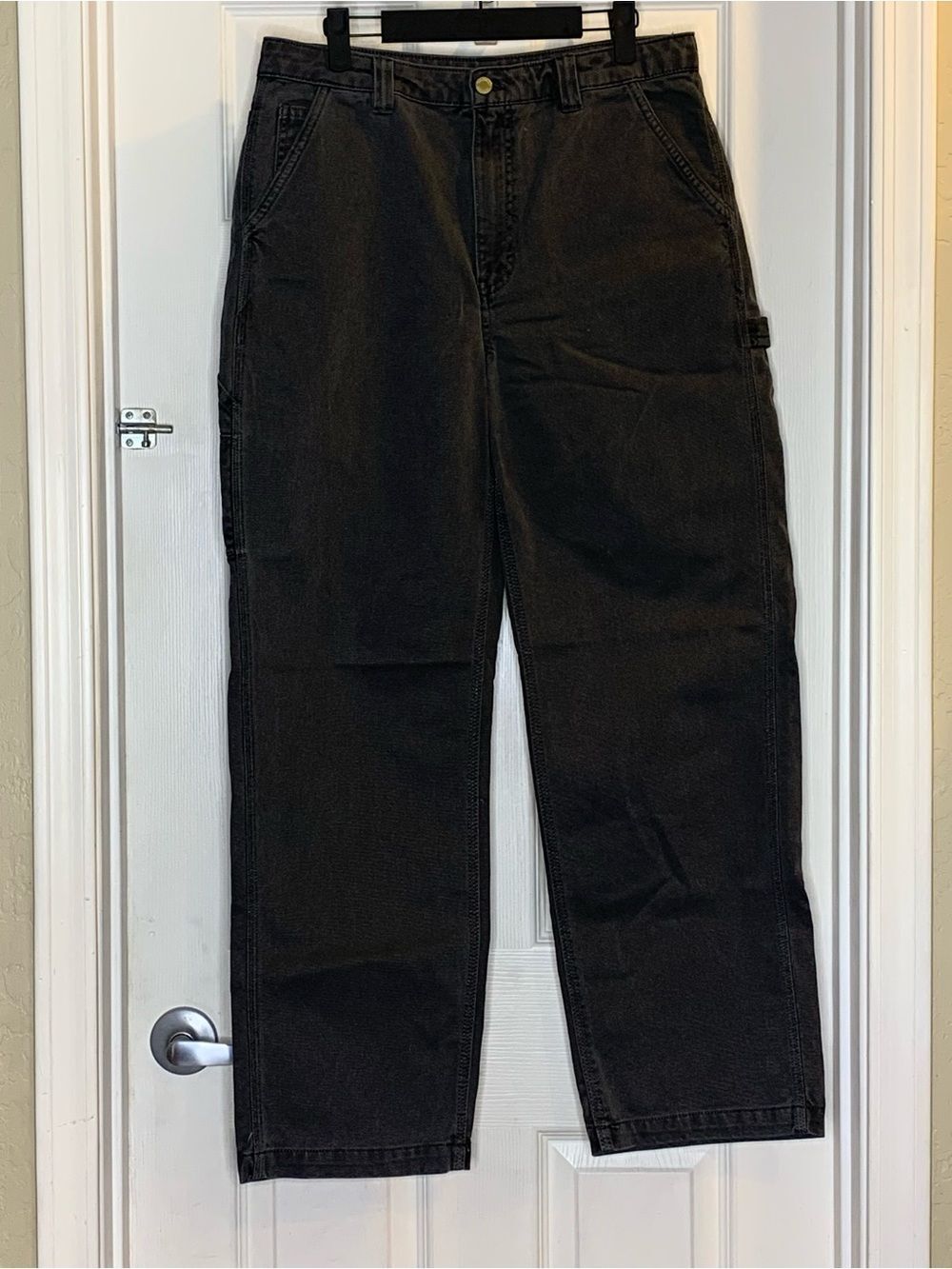 Aritzia TNA High Rise Wide Leg Black Jeans Size 10